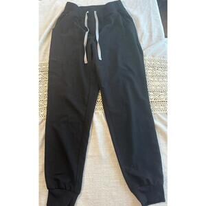 Figs Black Scrub Pants Women’s Medium Technical Collection Straight leg elastic